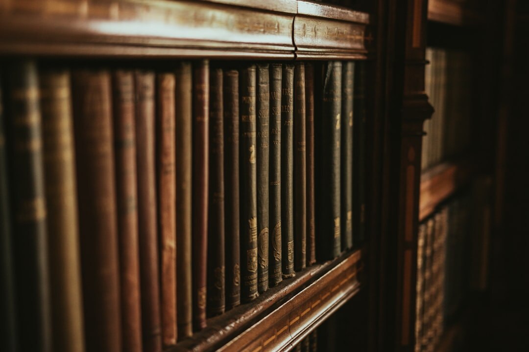old books on shelf