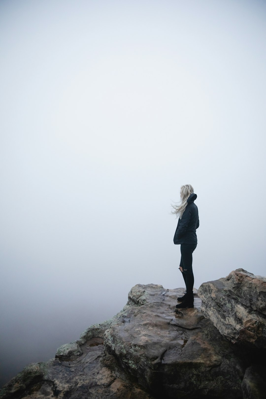 shadowy figure in fog