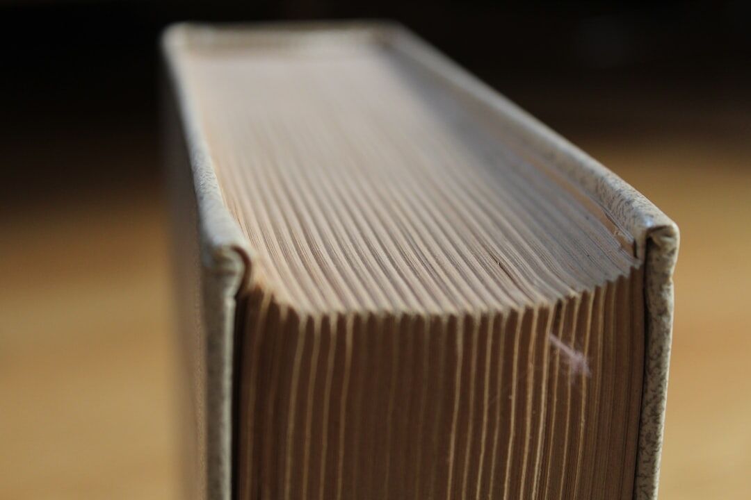 classic book cover close up